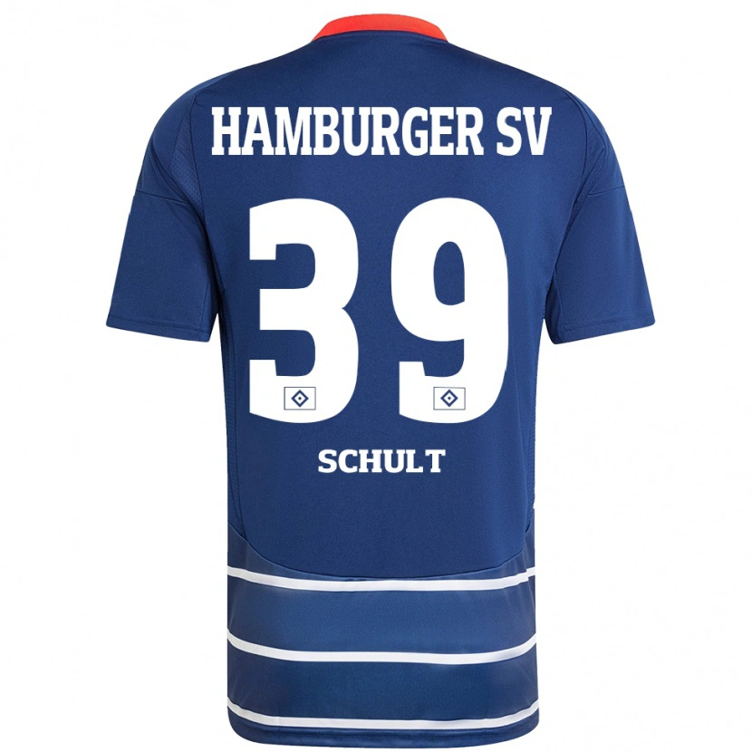 Danxen Mujer Camiseta Almuth Schult #39 Azul Oscuro 2ª Equipación 2024/25 La Camisa