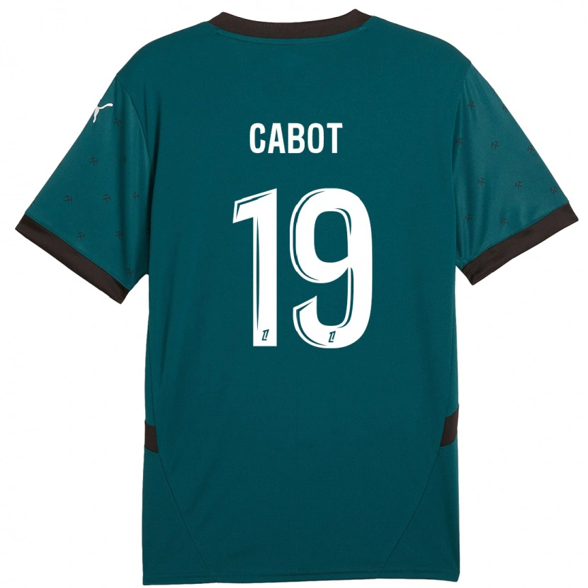 Danxen Mujer Camiseta Jimmy Cabot #19 Verde Oscuro 2ª Equipación 2024/25 La Camisa