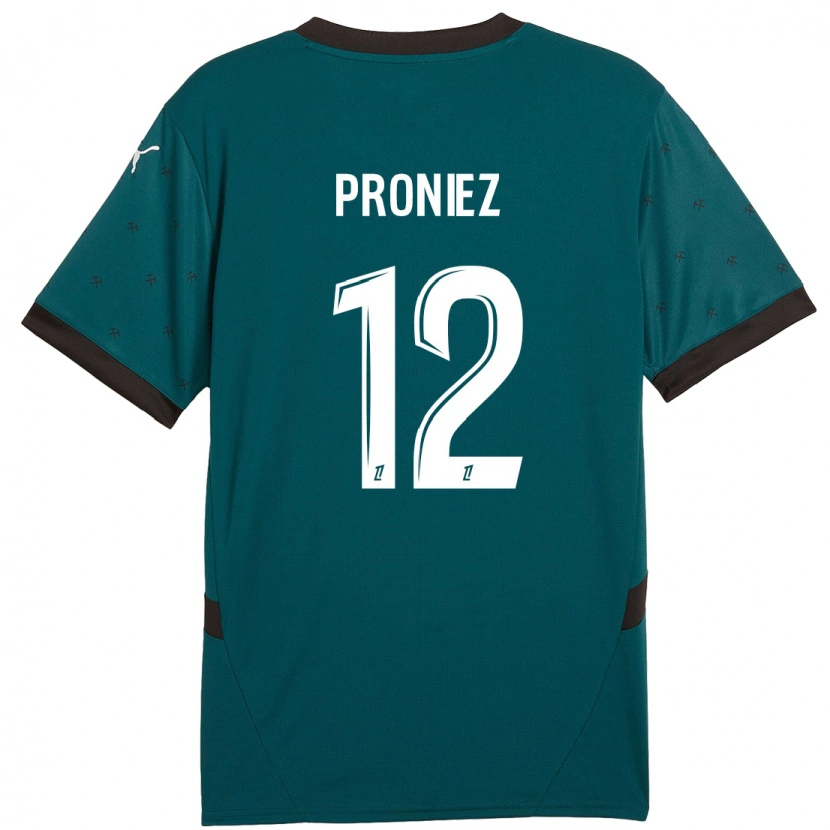 Danxen Mujer Camiseta Fany Proniez #12 Verde Oscuro 2ª Equipación 2024/25 La Camisa