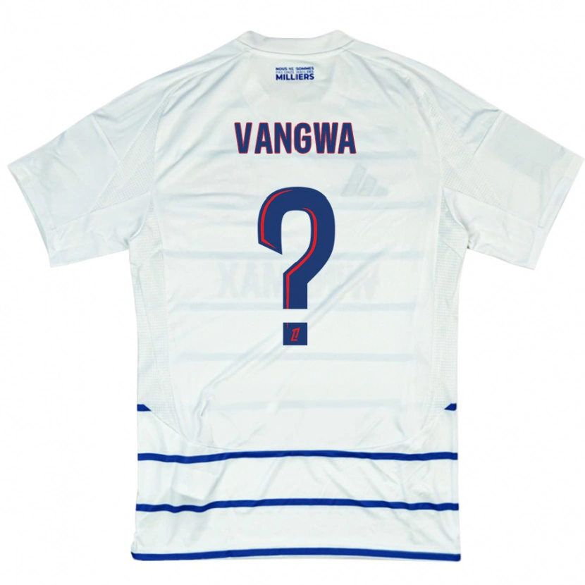 Danxen Mujer Camiseta Jilva Vangwa #0 Blanco Azul 2ª Equipación 2024/25 La Camisa