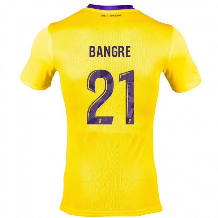 Danxen Mujer Camiseta Mamady Bangré #21 Amarillo Morado 2ª Equipación 2024/25 La Camisa