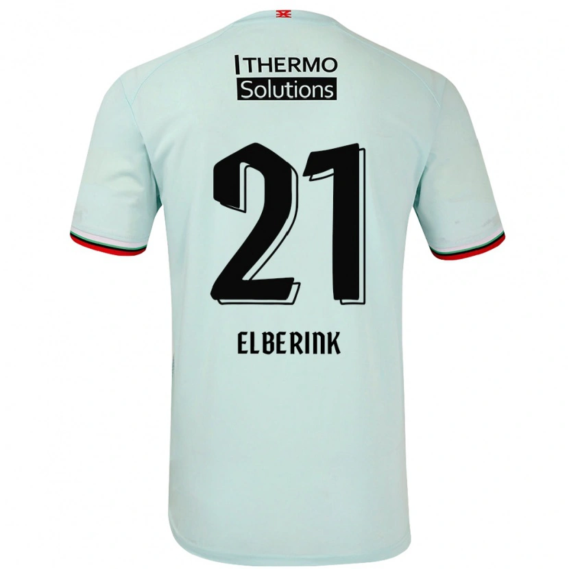 Danxen Mujer Camiseta Eva Oude Elberink #21 Verde Claro 2ª Equipación 2024/25 La Camisa