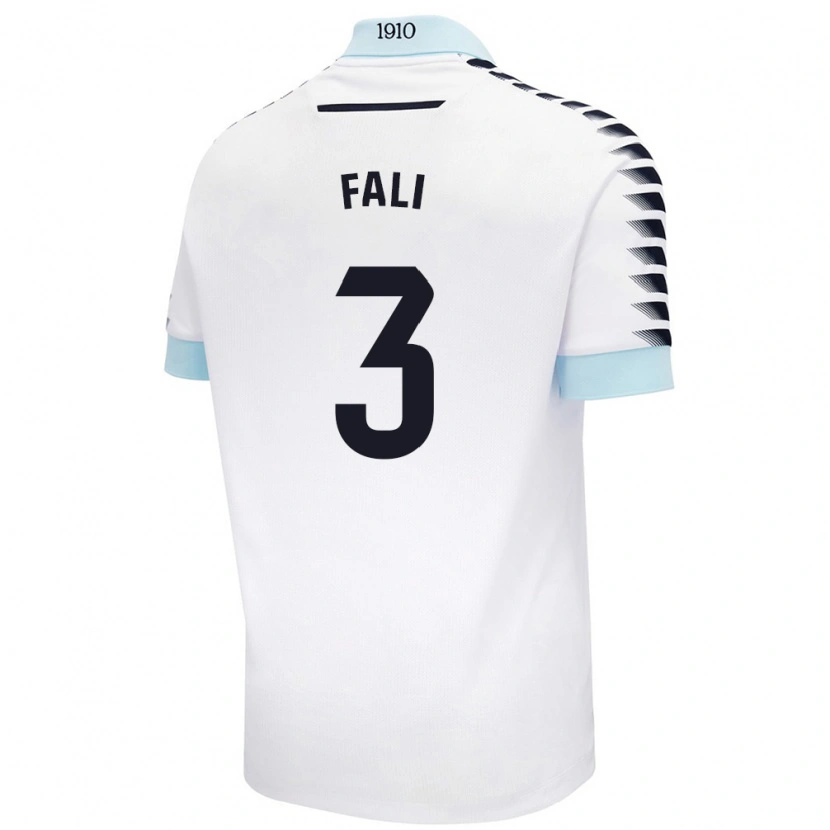 Danxen Mujer Camiseta Fali #3 Blanco Azul 2ª Equipación 2024/25 La Camisa