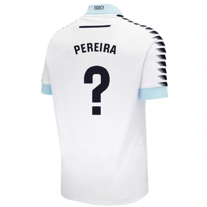 Danxen Mujer Camiseta Raúl Pereira #0 Blanco Azul 2ª Equipación 2024/25 La Camisa