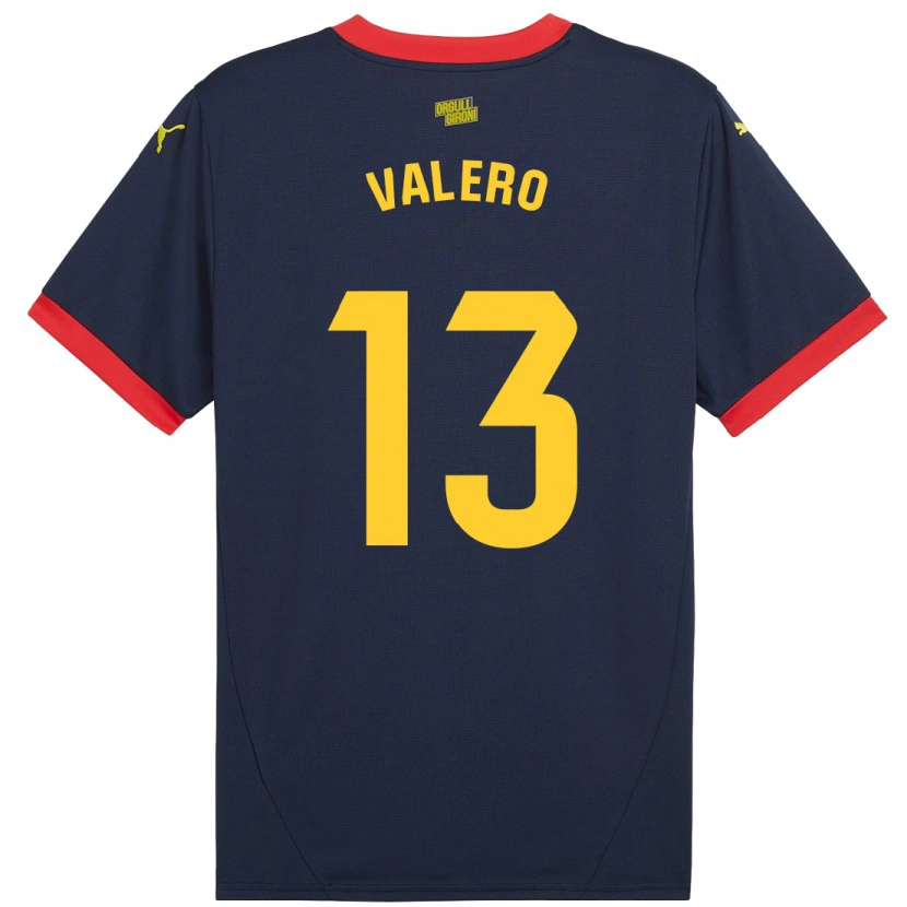 Danxen Mujer Camiseta Eliana Valero #13 Azul Marino Rojo 2ª Equipación 2024/25 La Camisa