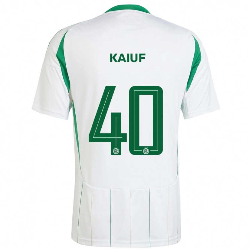 Danxen Mujer Camiseta Sharif Kaiuf #40 Blanco Verde 2ª Equipación 2024/25 La Camisa