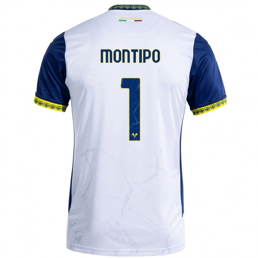 Danxen Mujer Camiseta Lorenzo Montipò #1 Blanco Azul 2ª Equipación 2024/25 La Camisa