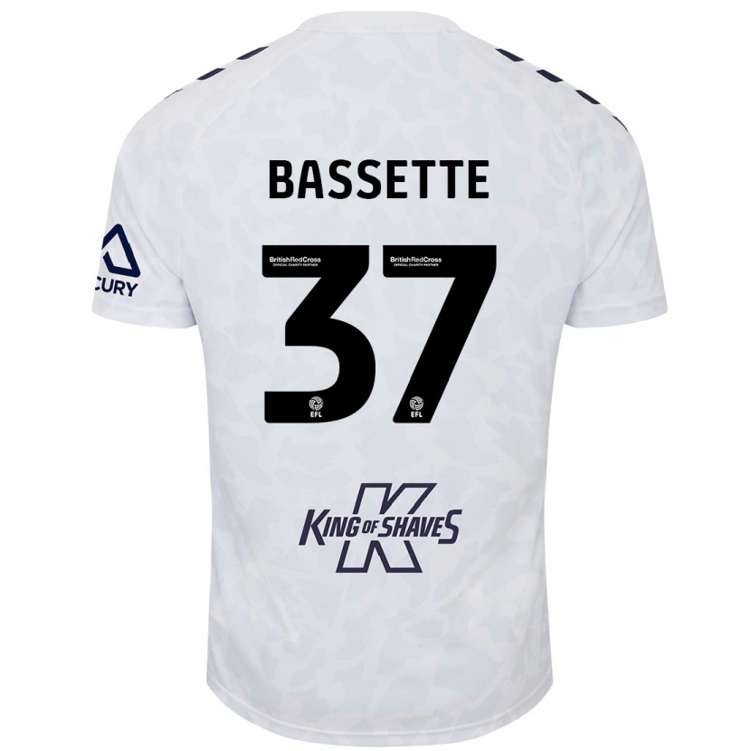 Danxen Mujer Camiseta Norman Bassette #37 Blanco 2ª Equipación 2024/25 La Camisa