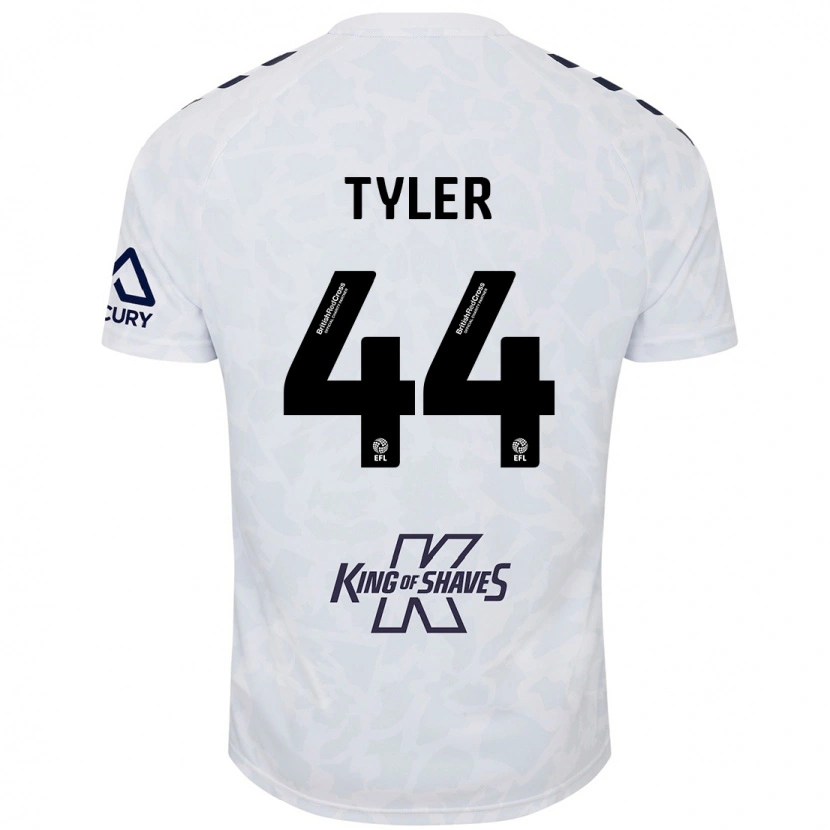 Danxen Mujer Camiseta Cian Tyler #44 Blanco 2ª Equipación 2024/25 La Camisa