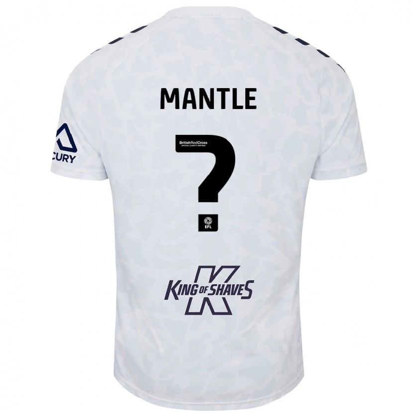 Danxen Mujer Camiseta David Mantle #0 Blanco 2ª Equipación 2024/25 La Camisa