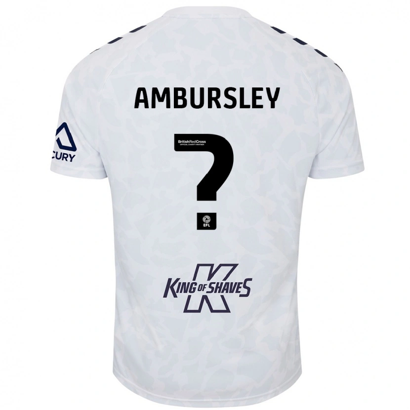 Danxen Mujer Camiseta Conrad Ambursley #0 Blanco 2ª Equipación 2024/25 La Camisa