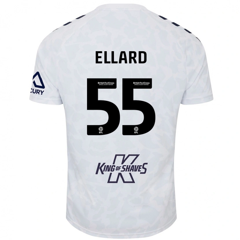 Danxen Mujer Camiseta Aston Ellard #55 Blanco 2ª Equipación 2024/25 La Camisa