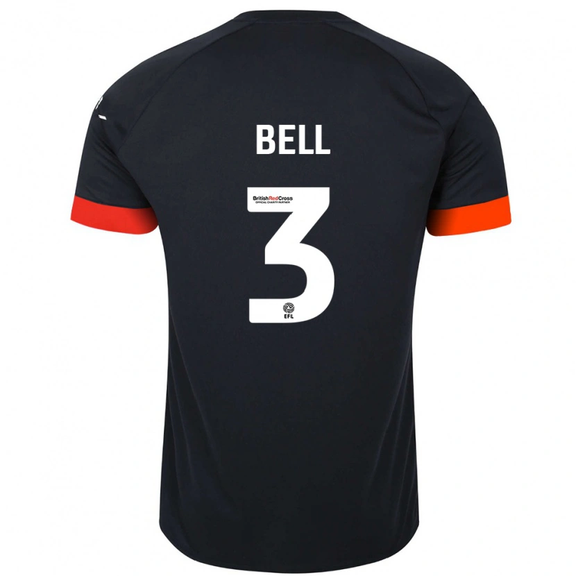 Danxen Mujer Camiseta Amari'i Bell #3 Negro Naranja 2ª Equipación 2024/25 La Camisa