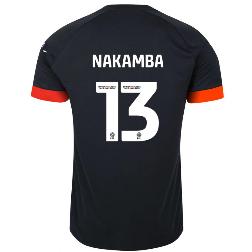 Danxen Mujer Camiseta Marvelous Nakamba #13 Negro Naranja 2ª Equipación 2024/25 La Camisa