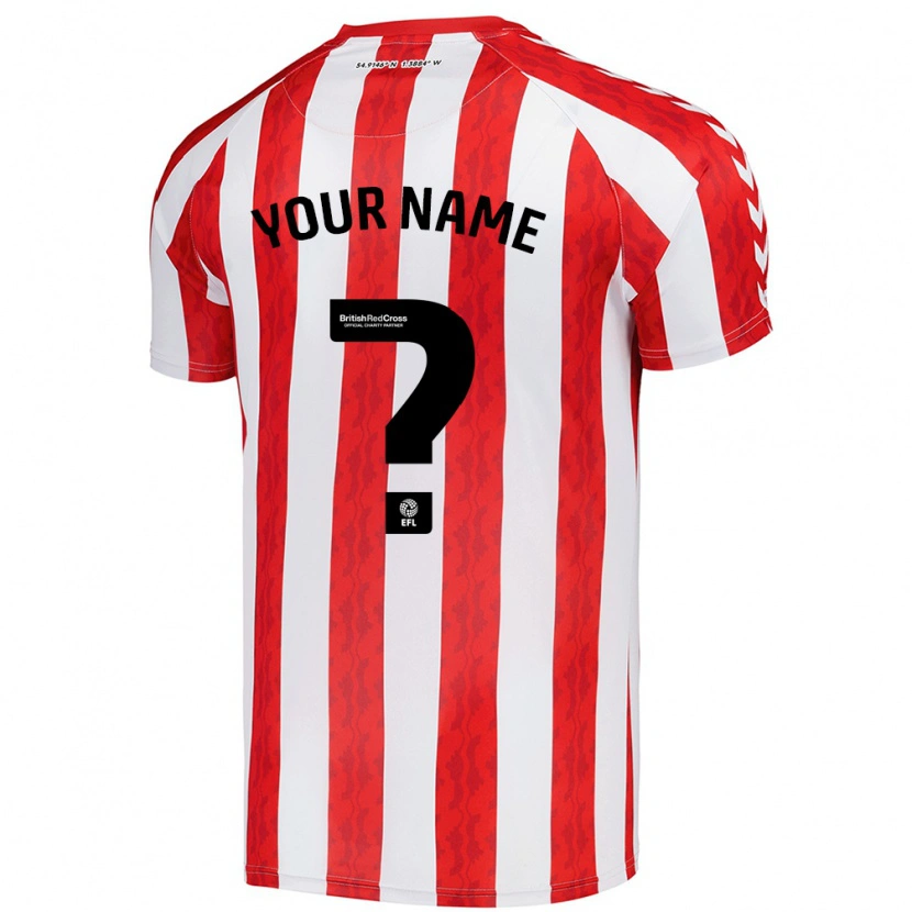 Danxen Niño Camiseta Su Nombre #0 Rojo Blanco 1ª Equipación 2024/25 La Camisa