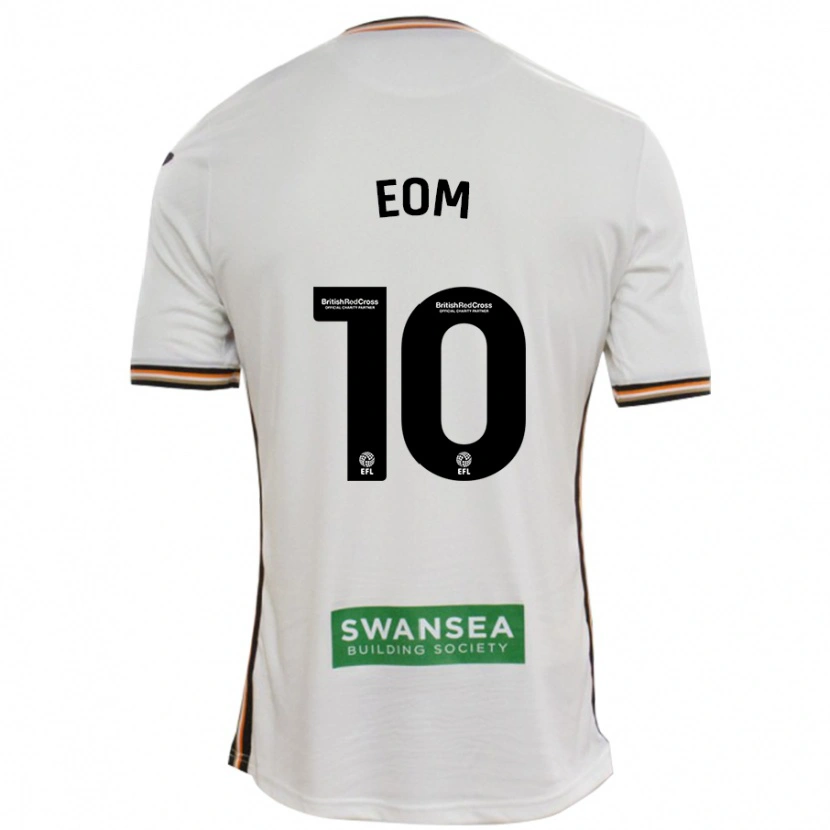 Danxen Niño Camiseta Ji-Sung Eom #10 Blanco 1ª Equipación 2024/25 La Camisa