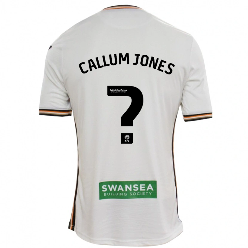 Danxen Niño Camiseta Callum Jones #0 Blanco 1ª Equipación 2024/25 La Camisa