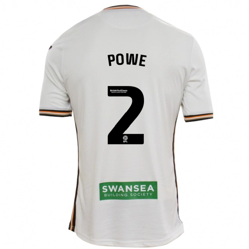 Danxen Niño Camiseta Alicia Powe #2 Blanco 1ª Equipación 2024/25 La Camisa