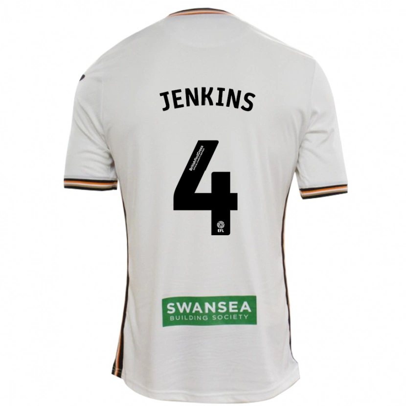 Danxen Niño Camiseta Shaunna Jenkins #4 Blanco 1ª Equipación 2024/25 La Camisa