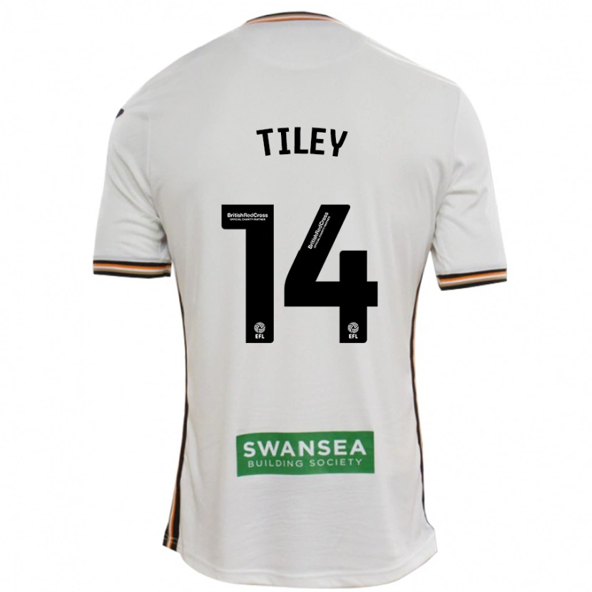 Danxen Niño Camiseta Chloe Tiley #14 Blanco 1ª Equipación 2024/25 La Camisa