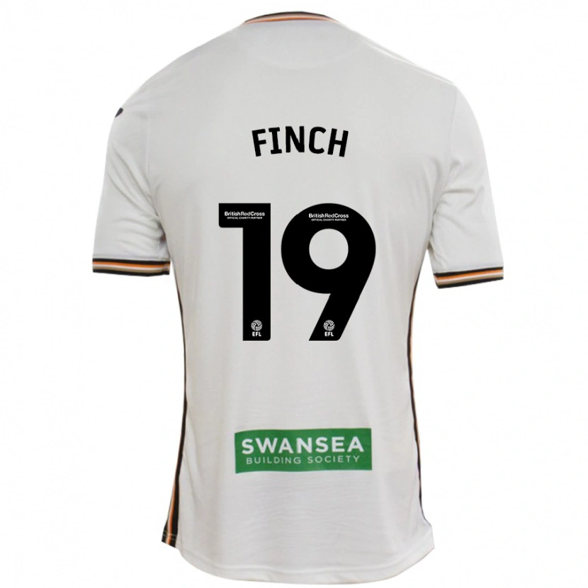 Danxen Niño Camiseta Lucy Finch #19 Blanco 1ª Equipación 2024/25 La Camisa