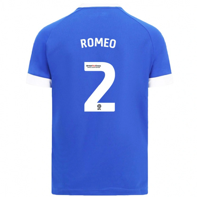 Danxen Niño Camiseta Mahlon Romeo #2 Azul Cielo 1ª Equipación 2024/25 La Camisa