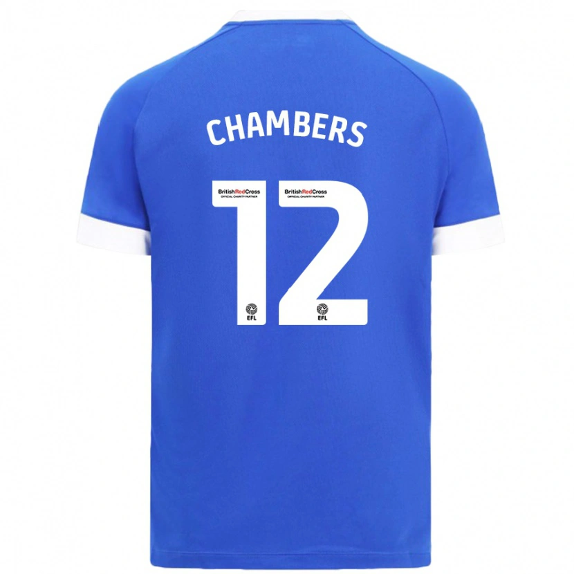 Danxen Niño Camiseta Calum Chambers #12 Azul Cielo 1ª Equipación 2024/25 La Camisa