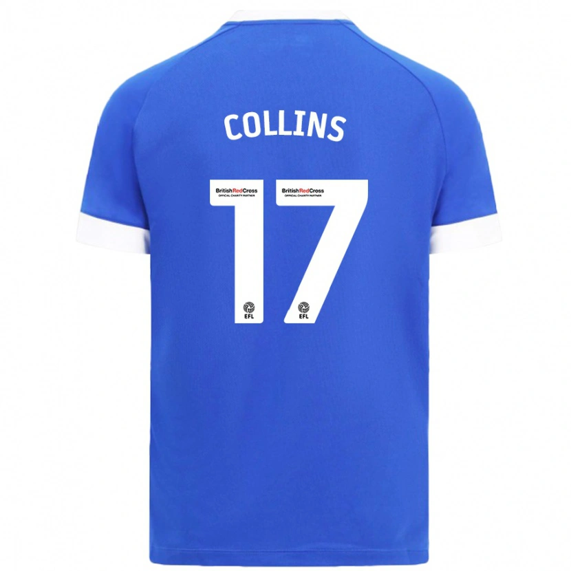 Danxen Niño Camiseta Jamilu Collins #17 Azul Cielo 1ª Equipación 2024/25 La Camisa