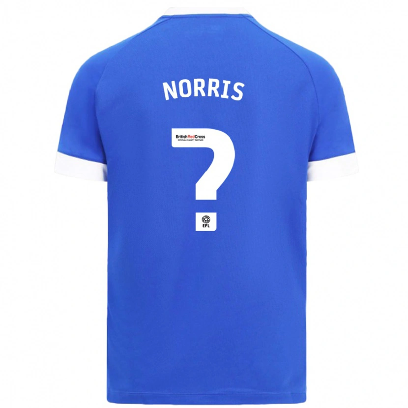 Danxen Niño Camiseta Jacob Norris #0 Azul Cielo 1ª Equipación 2024/25 La Camisa