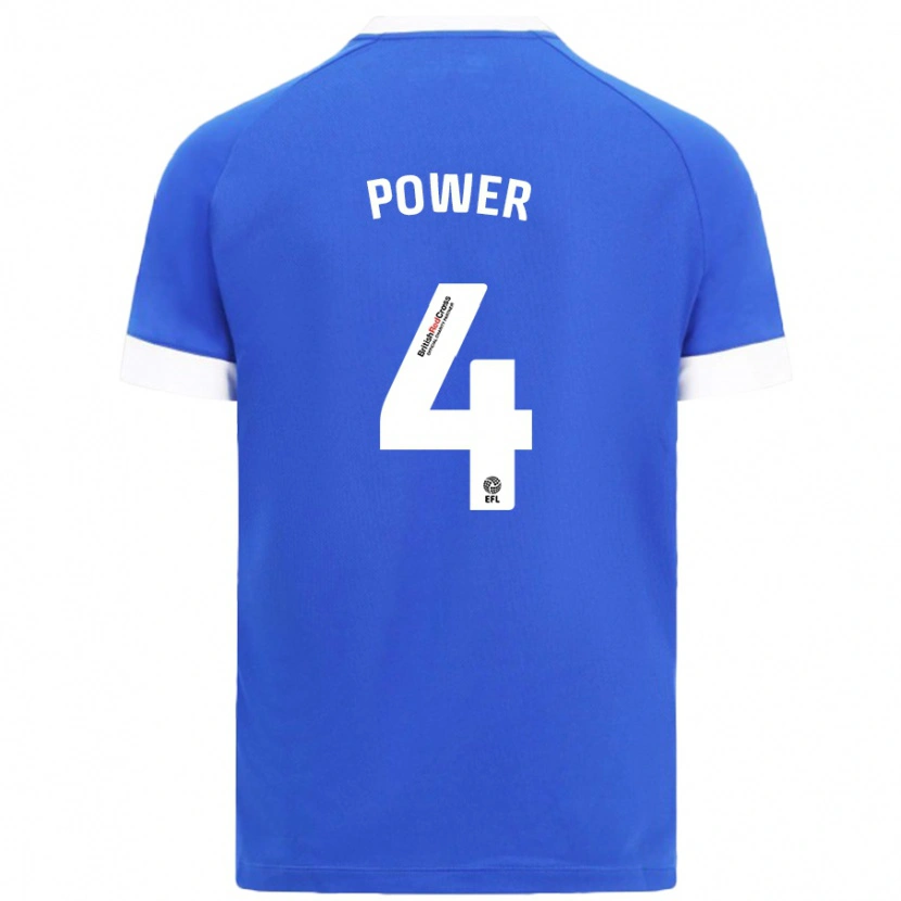 Danxen Niño Camiseta Hannah Power #4 Azul Cielo 1ª Equipación 2024/25 La Camisa