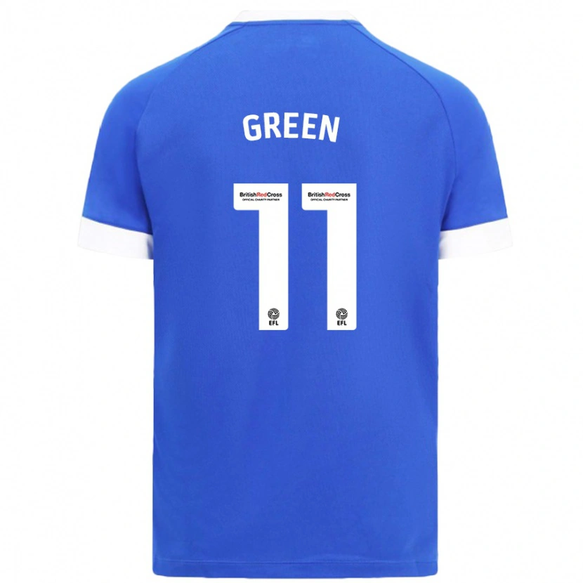 Danxen Niño Camiseta Danielle Green #11 Azul Cielo 1ª Equipación 2024/25 La Camisa