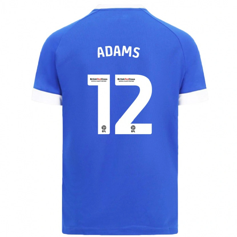 Danxen Niño Camiseta Kelly Adams #12 Azul Cielo 1ª Equipación 2024/25 La Camisa