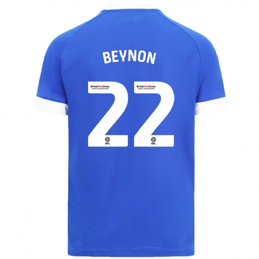 Danxen Niño Camiseta Emma Beynon #22 Azul Cielo 1ª Equipación 2024/25 La Camisa