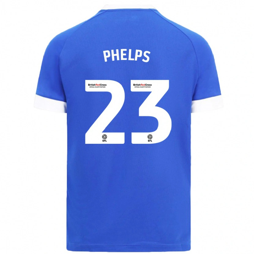 Danxen Niño Camiseta Anna Phelps #23 Azul Cielo 1ª Equipación 2024/25 La Camisa