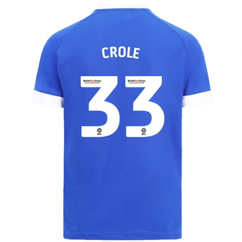 Danxen Niño Camiseta James Crole #33 Azul Cielo 1ª Equipación 2024/25 La Camisa