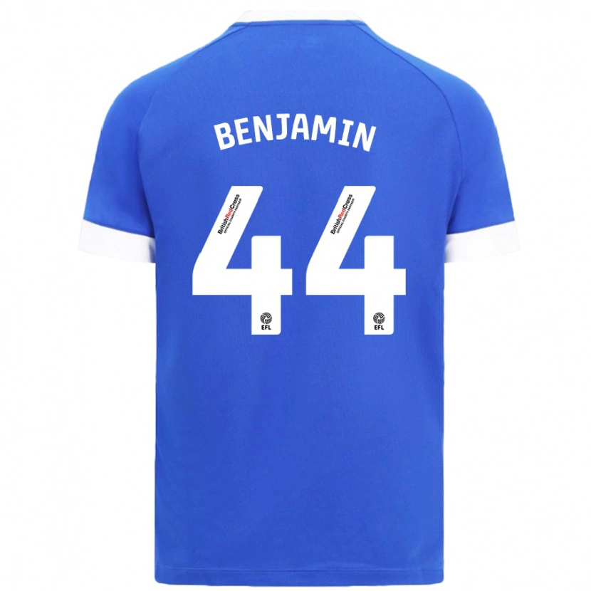 Danxen Niño Camiseta Xavier Benjamin #44 Azul Cielo 1ª Equipación 2024/25 La Camisa