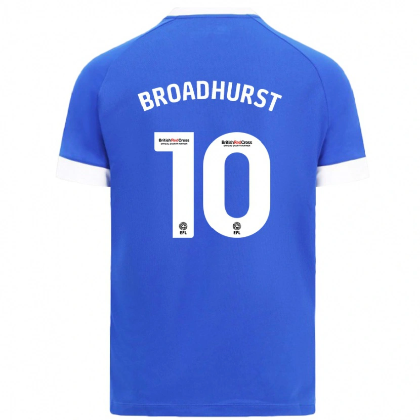 Danxen Niño Camiseta Danielle Broadhurst #10 Azul Cielo 1ª Equipación 2024/25 La Camisa