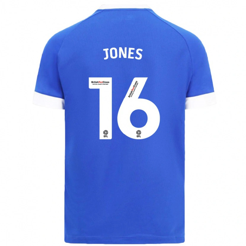 Danxen Niño Camiseta Ellie Jones #16 Azul Cielo 1ª Equipación 2024/25 La Camisa