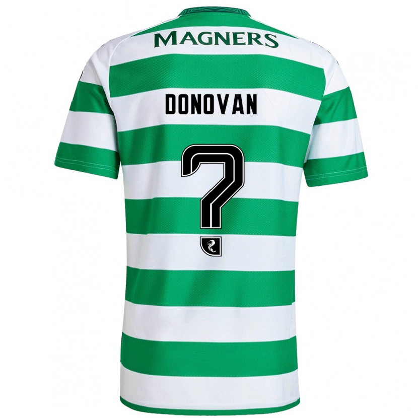 Danxen Niño Camiseta Colby Donovan #0 Verde Blanco 1ª Equipación 2024/25 La Camisa