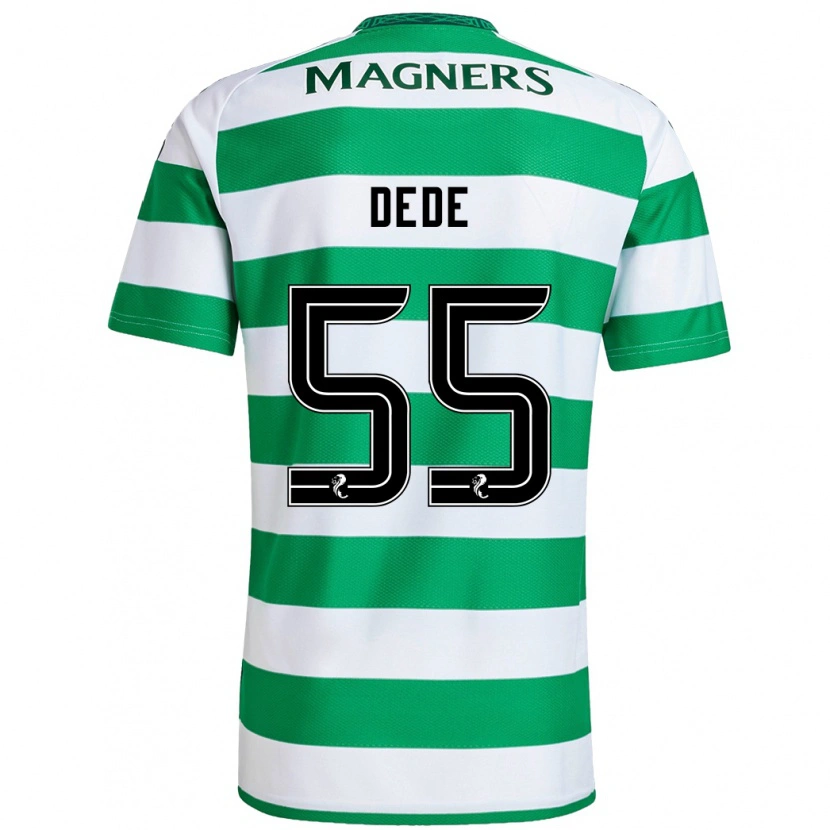 Danxen Niño Camiseta Josh Dede #55 Verde Blanco 1ª Equipación 2024/25 La Camisa