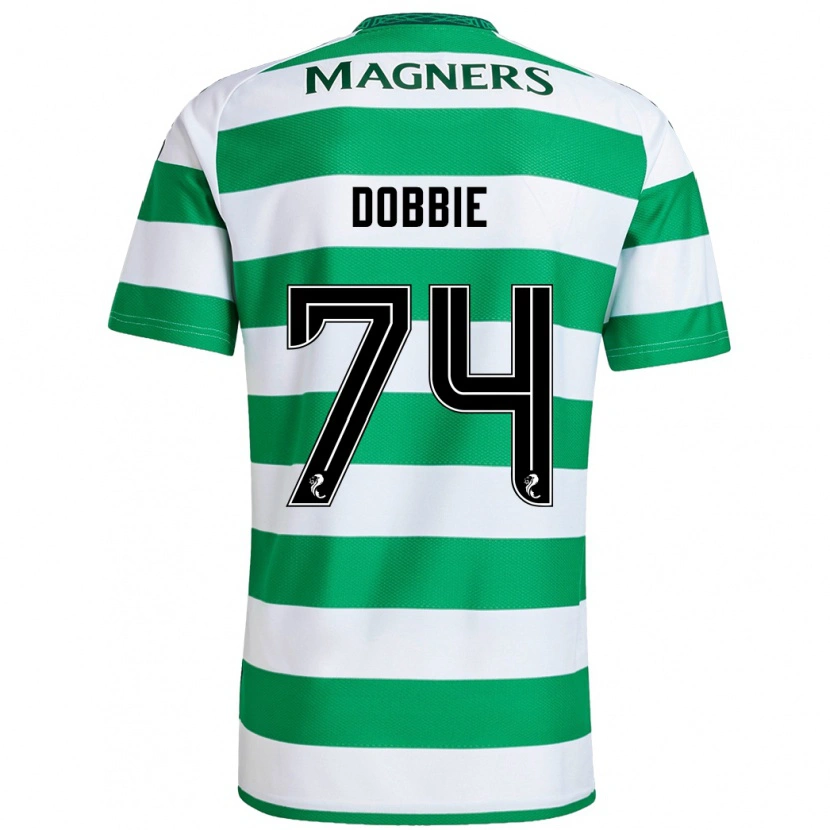 Danxen Niño Camiseta Lewis Dobbie #74 Verde Blanco 1ª Equipación 2024/25 La Camisa