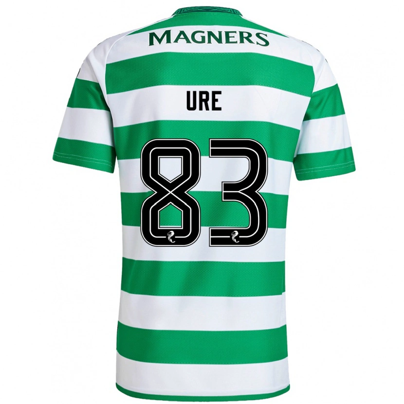 Danxen Niño Camiseta Kyle Ure #83 Verde Blanco 1ª Equipación 2024/25 La Camisa