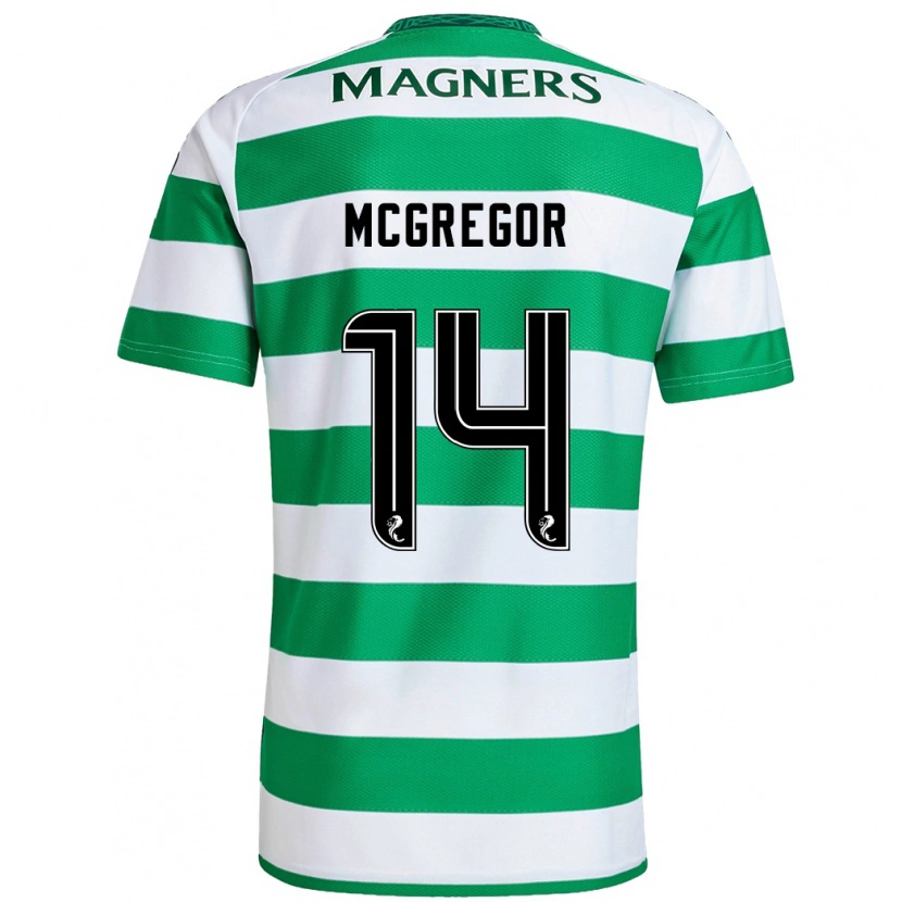 Danxen Niño Camiseta Shannon Mcgregor #14 Verde Blanco 1ª Equipación 2024/25 La Camisa