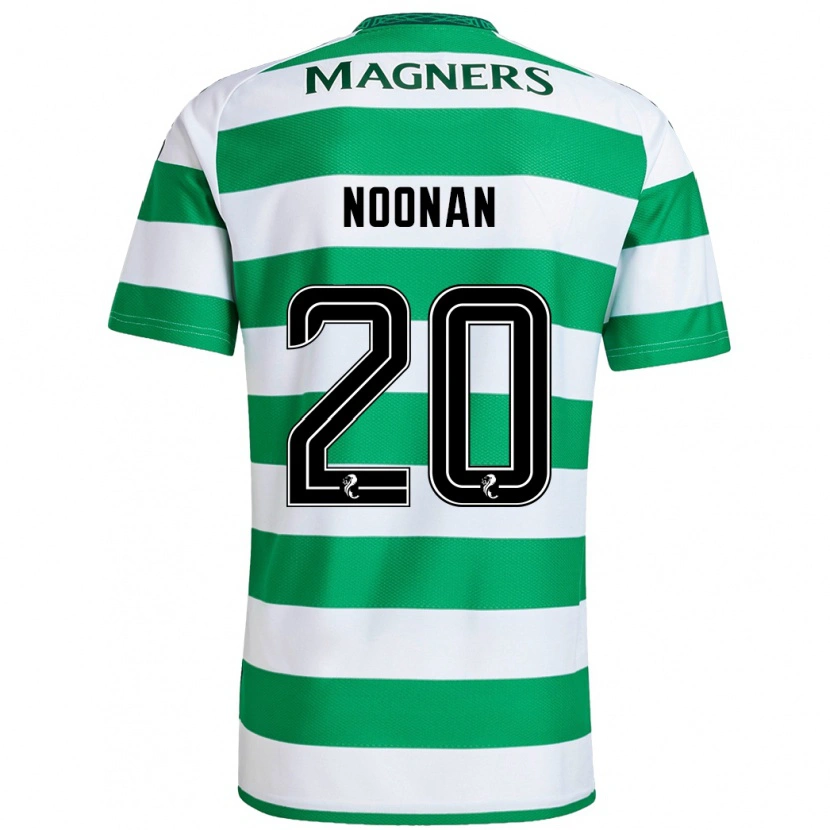 Danxen Niño Camiseta Saoirse Noonan #20 Verde Blanco 1ª Equipación 2024/25 La Camisa