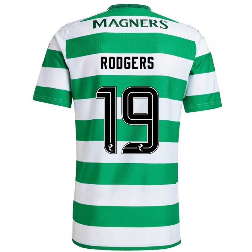 Danxen Niño Camiseta Lisa Rodgers #19 Verde Blanco 1ª Equipación 2024/25 La Camisa