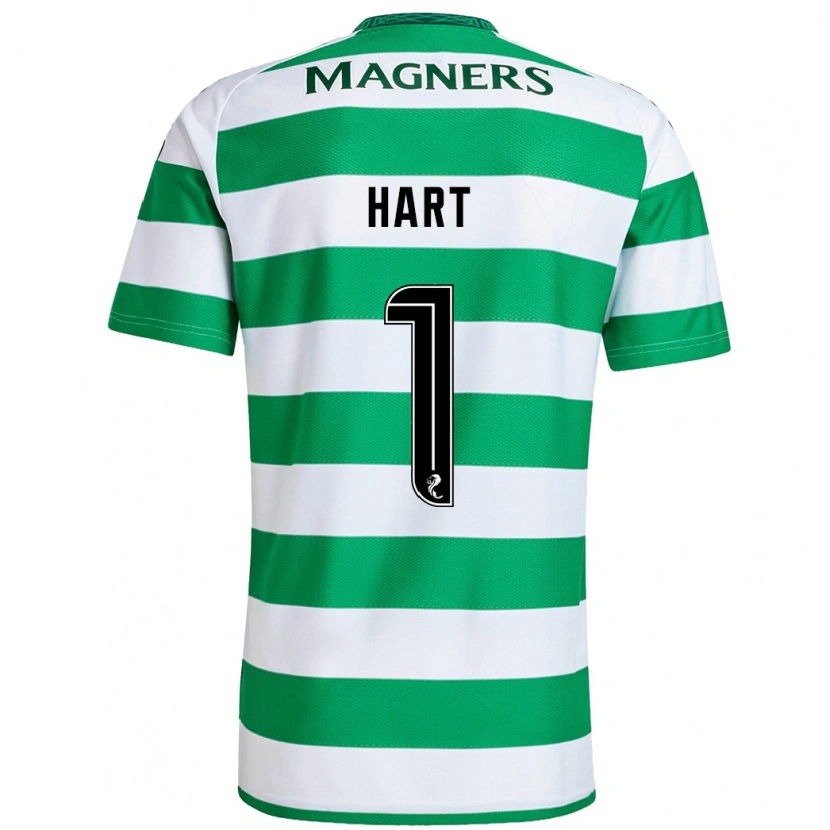 Danxen Niño Camiseta Joe Hart #1 Verde Blanco 1ª Equipación 2024/25 La Camisa