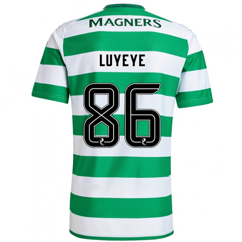 Danxen Niño Camiseta Benny-Jackson Luyeye #86 Verde Blanco 1ª Equipación 2024/25 La Camisa