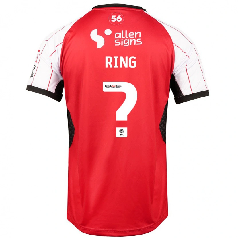 Danxen Niño Camiseta Erik Ring #0 Blanco 1ª Equipación 2024/25 La Camisa