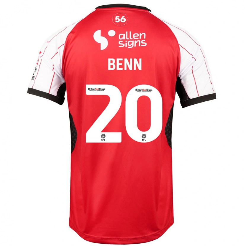 Danxen Niño Camiseta Jay Benn #20 Blanco 1ª Equipación 2024/25 La Camisa