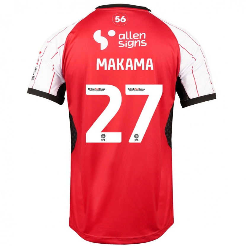 Danxen Niño Camiseta Jovon Makama #27 Blanco 1ª Equipación 2024/25 La Camisa